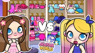 CLOSET ROSA VS CLOSET AZUL NO AVATAR WORLD | QUAL VOCÊ MAIS GOSTA?