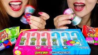 JUICY DROP GUMMY CANDY CANES + CANDY FIDGET SPINNERS + RING POPS | Kim&Liz Too