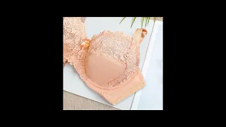 Transparent Lace Bra Women's Underwear Plus Size Bra With Underwire