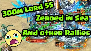 Clash of Kings - Lord 55 Infantry Castle Zeroed in sea + Other Sea Rallies