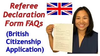 REFEREES AND REFEREE DECLARATION FORM FAQS | BRITISH CITIZENSHIP APPLICATION 2021