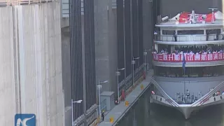 World's largest ship lift starts trial operation in C China