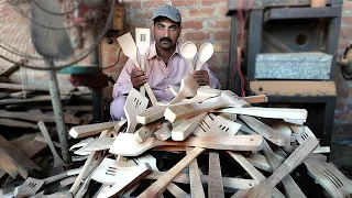 How to make wooden cooking spoons || wooden Spatula Set