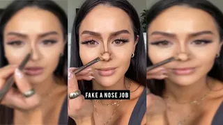 Fake A Nose Job with Makeup l Christen Dominique