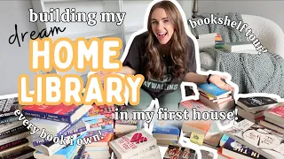 creating my DREAM reading room in my first house! 🏡 📖 ✨ *full bookshelf tour!*