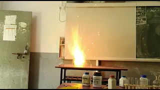 Lab Experiment explosion 🌍 Sodium react with water then what happened😱 in classroom🔥