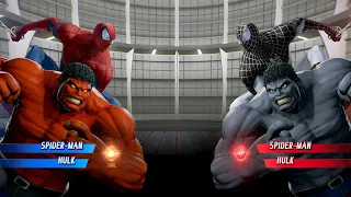 Spiderman Hulk (Red) vs. Spiderman Hulk (Black) Fight - Marvel vs Capcom Infinite PS4 Gameplay