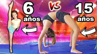 NIÑA vs ADOLESCENTE - Mega Reto de Gimnasia - Nuestras Hijas Se Retan | Yippee Family