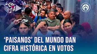 ¡Más de 180 mil mexicanos votaron en el extranjero! El número supera a 2018