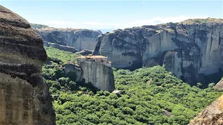 Holy Monastery of Varlaam  with 432Hz meditation music - Meteora - Greece