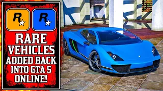 Rockstar Just Added Back RARE VEHICLES to GTA Online For A Limited Time! (New GTA5 Update)