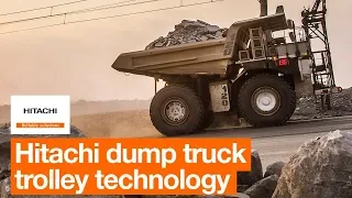 Hitachi dump truck trolley technology boosts productivity