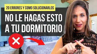 DORMITORIOS 😱 NO COMETAS ESTOS ERRORES 🚫🙅🏻‍♀️ Soluciónalos YA! Diseño de interiores