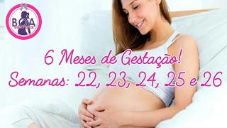 6 Meses de Gestação!  Semanas: 22, 23, 24, 25 e 26.