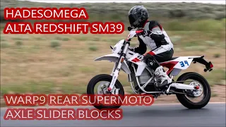 Warp9 Rear Supermoto Axle Sliders for Alta Redshift SM