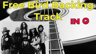 Free Bird Chords - Skynyrd Backing Track in G - slow and fast parts