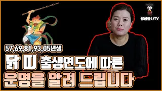 [용궁불사] 출생 연도에 따른 닭 띠의 운세 알려드립니다