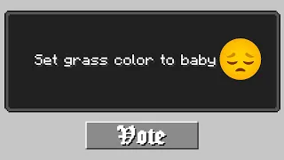 Mojang accidentally left some bad words in the April Fools Update 2023 (Vote Update).