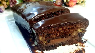 Banana cake with chocolate! A real delight!