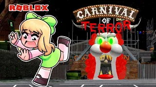 BEBENANI ESCAPA del CARNAVAL DEL TERROR en ROBLOX 🤡😱 - Escape the Carnival of Terror Obby!