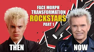 Rockstars - Then and Now (Face Morph Evolution) Part 1