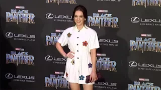 Elizabeth Henstridge "Black Panther" World Premiere Purple Carpet