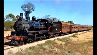 Pichi Richi Railway Steam locomotive NM25 Pt Augusta to Woolshed Flat South Australia