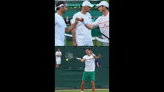 Wimbledon Practice 2021#2- Roger Federer+Andy Murray, Novak Djokovic+Jannik Sinner