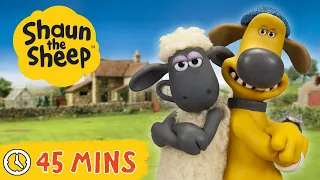 Pt.5 📣 45 MINS of Best Bits of Shaun the Sheep 🐑 Seasons 1-5