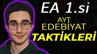 YKS 1.sinden AYT EDEBİYAT FULLETEN TAKTİKLER