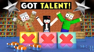 Monster School : Minecraft GOT TALENT  - Funny Minecraft Animation