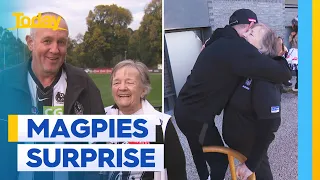 Gran hit by e-scooter given ultimate Magpies surprise | Today Show Australia