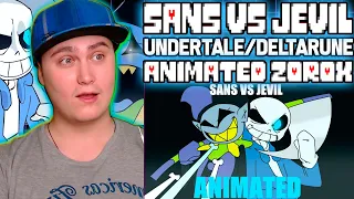 SANS VS JEVIL [UNDERTALE VS DELTARUNE ANIMATION] | Reaction | Comic Battle