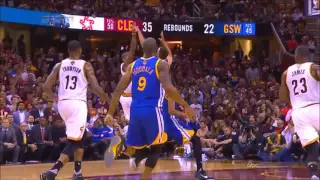 LeBron James throws down Kyrie Irving's lob - 2016 NBA Finals Game 3