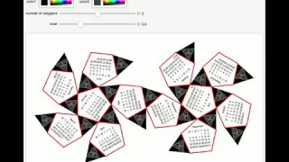 Calendar on Various Archimedean Solids