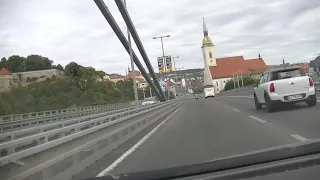 Most SNP jazda na novom asfalte