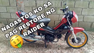 Gastos ko sa pag restore ng raider j 110 | Magkano nga ba ?