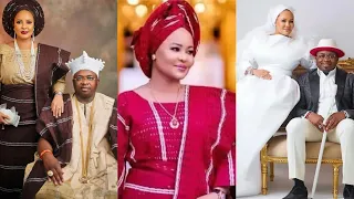 Oba Eleguishi n his 2nd wife,Olori Hadiza set tongues wagging with lavish 5th yr wedding anni party