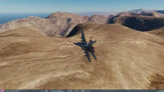 F/A 18-Cvs Su-30. no rounds used. Just aviate and use the terrain as a weapon.