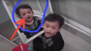 CHILDREN SEE WHO LIVES IN THE MIRROR. MYSTICAL VIDEO.