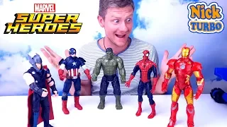 Супергерои против Таноса | Распаковка Капитан АМЕРИКА Marvel Legends / Superheroes с Капитан Андроид