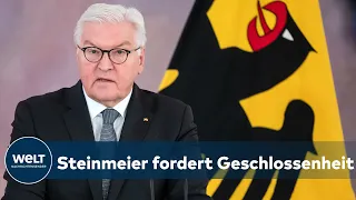 BUNDESPRÄSIDENT STEINMEIER: "Dem Kriegsherren im Kreml gelingt es nicht uns zu spalten"