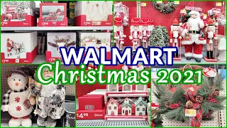 WALMART CHRISTMAS 2021 NEW CHRISTMAS DECORATIONS SHOP WITH ME!