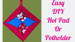 How To Make A Beautiful Quilted Potholder/Hot Pad With New Tricks / Sewing Tutorial  @TheTwinsDay ​