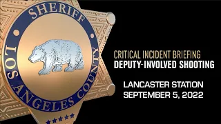 Critical Incident Briefing - Lancaster Station, 09/05/22