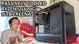 Building My 16TB FreeNAS! Passively Cooled Ryzen 5 5600G Home Server Build