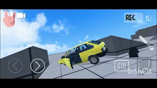 разрушаю машину в игре Russian car crash simulator # оцени видео, я очень старался,поставь лайп пж