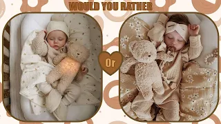 WOULD YOU RATHER - CUTE BABYS AND FASHION CLOTHES - BABIES EDITION 🧸