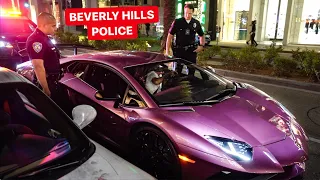 BEVERLY HILLS POLICE VS  LAMBORGHINI OWNER! *UNLAWFUL TICKET??*