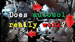 Autosol Metal polish on Royal Enfield engine | Is it as good as buffing?